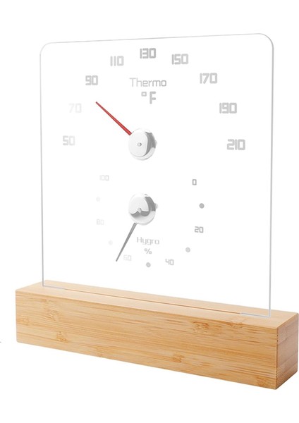 Sauna Termometresi 2 In 1 Fahrenheit Termometre Higometre, Sauna Odası Otel Için LED Hafif Sauna Aksesuarları (Yurt Dışından)