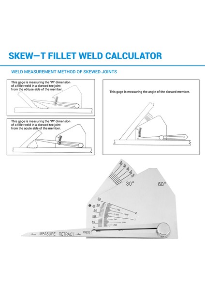 Skew-T Fileto Kaynak Gösterge Gage Dikey Üye Kaynağının Kontrol Açısı Akut Tarafı Garip Yan Kaynak Incelemesi (Yurt Dışından) indirimleri