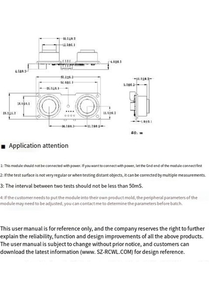 RCWL-1670 Su Geçirmez Alıcı-Veren Ultrasonik Modül 2CM-400CM Mesafe DC3-5V Su Seviyesi Ölçümü Için (Yurt Dışından) fiyatları