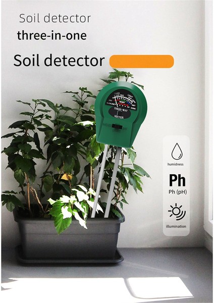 3&#39;ü 1 Arada Bitki Toprak Test Cihazı Toprak Nemi Ölçer (Yurt Dışından) modelleri