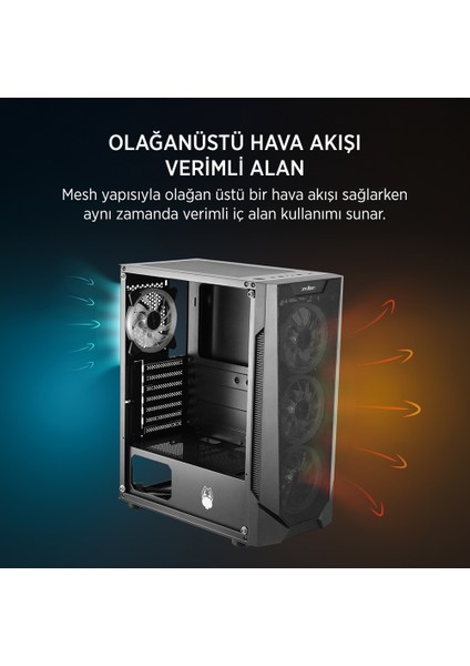 James Donkey Helıx H800 4xrbw Atx 550W Gamıng Kasa fiyatları