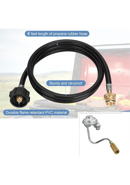 4 Feet Propan Adaptör Hortumu ile Coleman Roadtrip Izgara Için Izgara Regülatörü, Mükemmel Yedek C001, 5010000743 (Yurt Dışından) indirimleri
