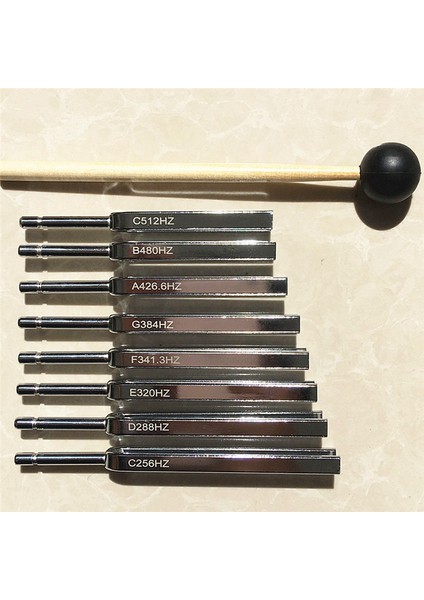 8 Paket 256-512Hz Çelik Toing Fork Set Mallet Titreşim Terapisi Araçları (Yurt Dışından) modelleri