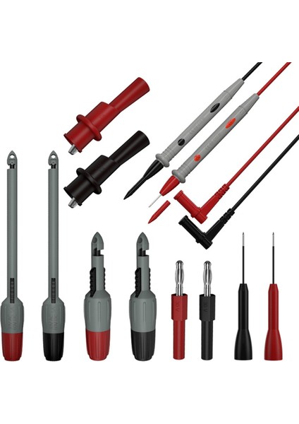 Güç Testi Kiti Ağır Dereceli Tel Dişleme Probu Yalıtımlı Tel Diş Çekme Kiti Kırılmamış Test Kancası Timsah Klip B (Yurt Dışından)