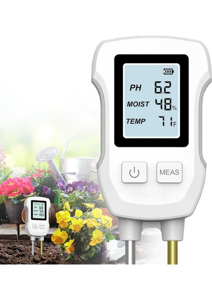 3 Arada 1 Toprak Nem Ölçer, Sıcaklık/toprak Nemi/ph Metre Için Dijital Bitki Nem Ölçer, Toprak Test Ölçer (Yurt Dışından) fiyatları