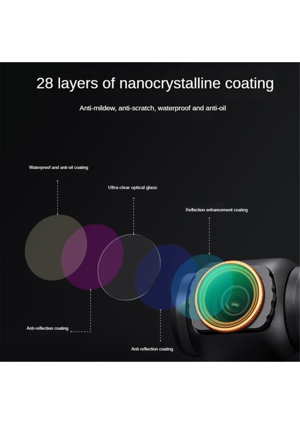 Djı Osmo Peck Için 3 Nd/pl Ilters Kıt 2&#39;de 1 Spor Kamera Filtresi Nd8 16 32 64 Uv Lens Filtreleri (Yurt Dışından) fiyatları