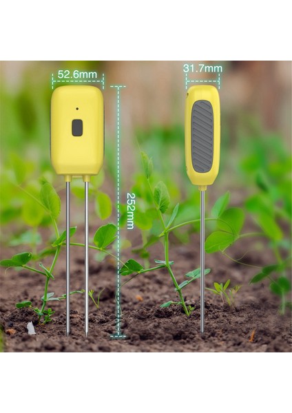 Tua Akıllı Bluetooth Toprak Test Cihazı Sıcaklık ve Nem Metre Su Geçirmez Termohygrometre Bahçe Otomasyonu Sulama (Yurt Dışından) fiyatları