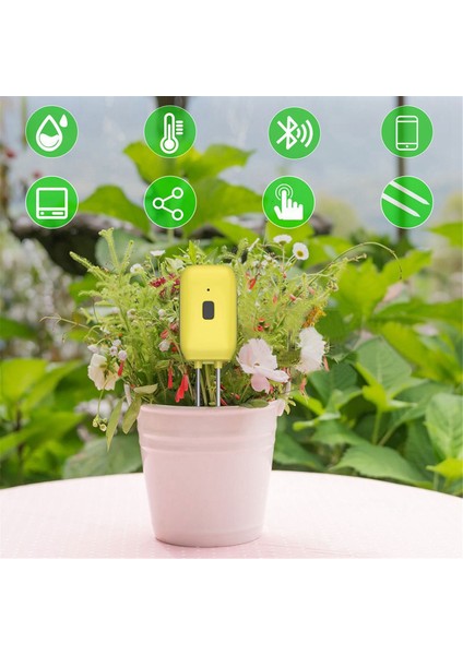 Tua Akıllı Bluetooth Toprak Test Cihazı Sıcaklık ve Nem Metre Su Geçirmez Termohygrometre Bahçe Otomasyonu Sulama (Yurt Dışından) fırsatları