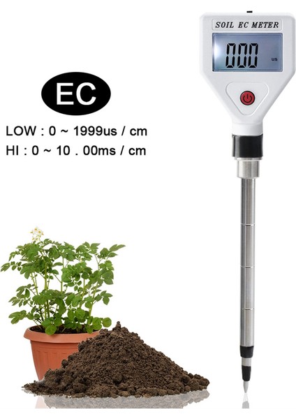 Profesyonel Toprak Ec Metre 0-1999US/CM Yüksek Hassasiyetli Metal Prob Atc Iletkenlik Test Cihazı Dedektörü Çiçek Tarım Arazileri (Yurt Dışından) indirimleri