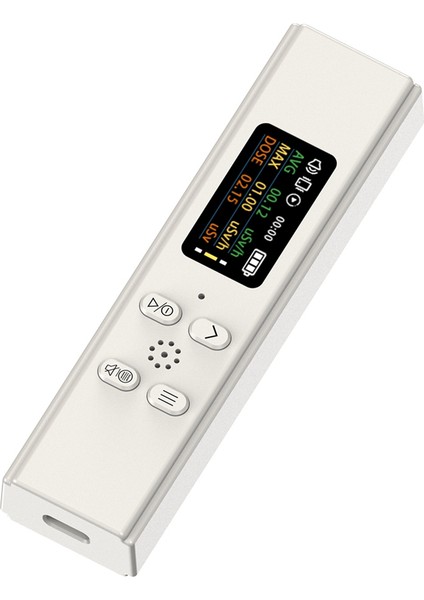 Nükleer Radyasyon Dedektörü Geıger Sadece Kanalizasyon Deşarjı Izleme Kişisel Radyasyon Doz Alarm Aletleri Beyaz (Yurt Dışından)