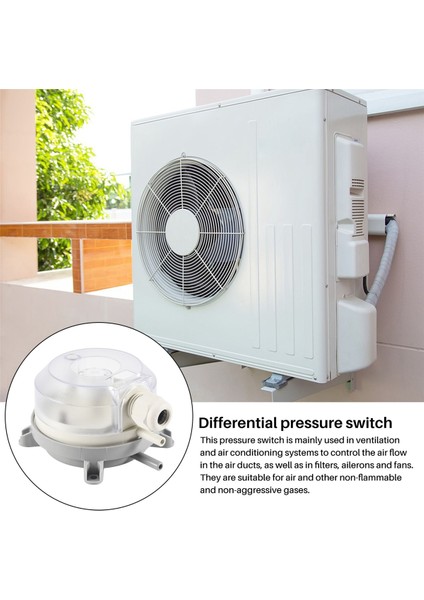 Hava Diferansiyel Basınç Anahtarı 20-200PA Ayarlanabilir Mikro Basınç Hava Anahtarı (Yurt Dışından) fırsatları