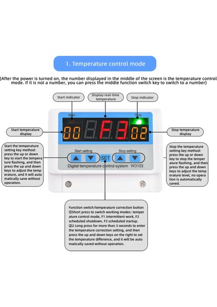 W3103 Ac 220V Max Dijital Termostat 30A Sıcaklık Kontrolör Anahtarı Duvar Asma Dc 12V 24V Termostat (Yurt Dışından) fiyatları