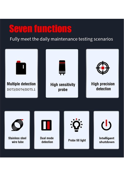 V066 Fren Yağı Dedektörü Teşhis Araç Fren Yağı Nemi Içerik Test Cihazı Fren Yağı Dijital Ekran (Yurt Dışından) fırsatları