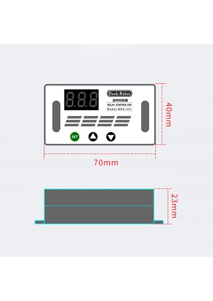 Deek-Robot DDC-331 Dc 12V Tetikleme Döngüsü Zamanlayıcı Zamanlayıcı Gecikme Rölesi LED Dijital Ekran Ayarlanabilir Zamanlama Kontrol Anahtarı Röleleri (Yurt Dışından) modelleri