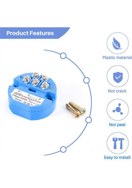 10PCS Rtd PT100 Sıcaklık Verici DC24V Eksi 50 - 100 Derece Çıktı 0-10V (Yurt Dışından) modelleri