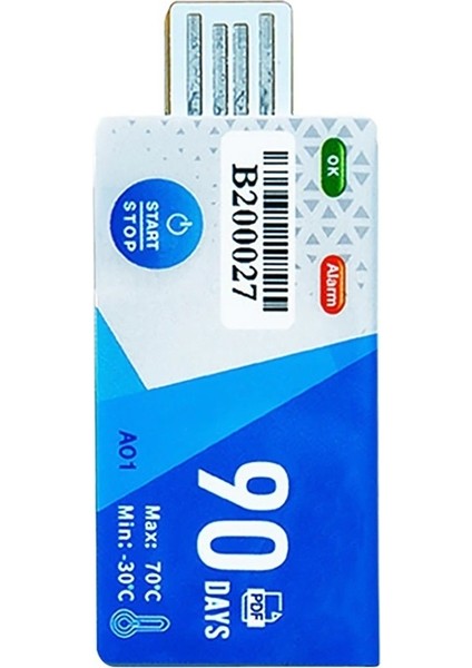 90 Gün USB Arayüz Sıcaklık Günlüğü Veri Depo Depolama Soğutmalı Taşıma (Yurt Dışından)