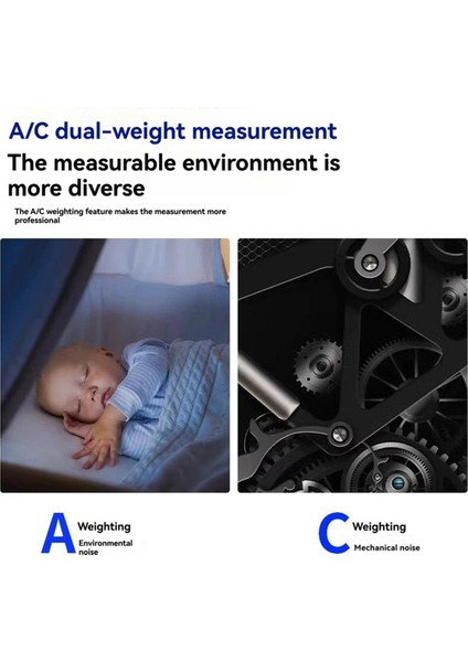 Fnirsi FDM02 Dijital Gürültü Ölçer Ses Seviyesi Ölçer El Taşına Alınan Db Metre 30-130DB Ses Ölçüm Enstrümanı 1500MAH Pil (Yurt Dışından) indirimleri