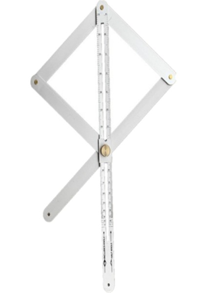 Köşe Açısı Bulucu, Çok Fonksiyonlu Uzunluk Açısı Bulucu Ölçekli, Alüminyum General Bestede Sapma Göstergesi (48CM) (Yurt Dışından)