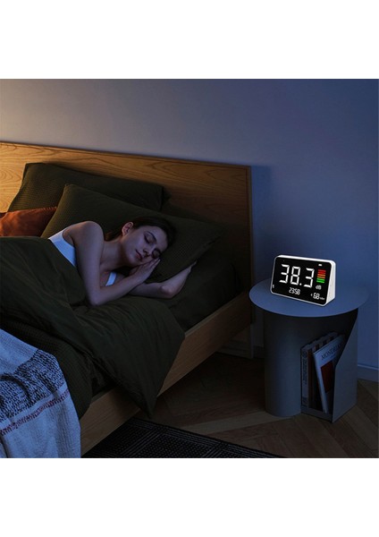 Dijital Desibel Metre Masaüstü Ses Seviyesi Metre 30-130DBA Ev Okulu Kütüphanesi Için Sıcaklık Nem Algılama DM219N (Yurt Dışından) indirimleri