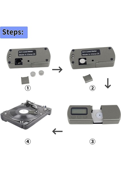 Mini Dijital Turntable Stylus Kuvvet Göstergesi Yüksek Hassasiyet 0.1g/5g LCD Arka Işık Mavi Okuma Kolu Fono Kartuşu (Yurt Dışından) indirimleri