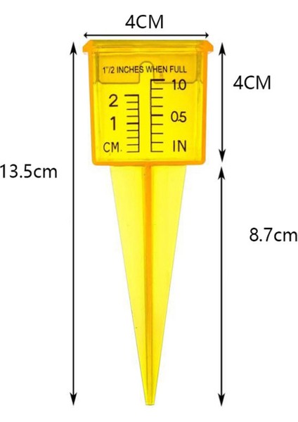 Yağmur Göstergesi Yeniden Kullanılabilir Açık Plastik Sprinkler Ölçüm Aracı 1.5 Inçlik Sprinkler Gauge Geniş Ağız (Yurt Dışından) fırsatları