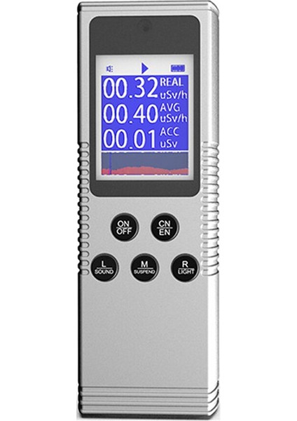 Elde Taşınma Nükleer Radyasyon Dedektörü Ev Laboratuvarı Dijital LCD Ekran Çok Fonksiyonlu Radyoaktif Geiger Counter-A (Yurt Dışından)