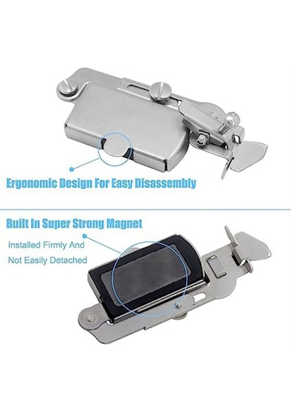 Çok Fonksiyonlu Manyetik Dikiş Kılavuzu, Hemmer Rehberi, Endüstriyel Lockstitch Veya Yürüyen Ayak Dikiş Makinesi Kılavuzu, 2 Adet (Yurt Dışından) fırsatları