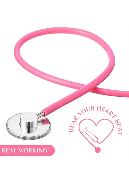Çocuk Stetoskop Oyuncak Stetoskop Gerçek Çalışma Stetoskop Hemşirelik Stetoskop Doktor Kit 4 Renk (8 Pc) (Yurt Dışından) fırsatları