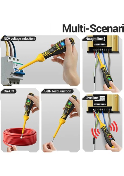 Aneng B18 Çok Fonksiyonlu Profesyonel Elektrikçi Colorlight Voltaj Ekran Tel Kesme Noktası Algılama Akıllı Tornavida Aracı, B (Yurt Dışından) indirimleri