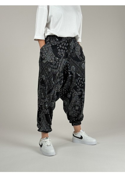 Etnik Desenli Kadın Şalvar Pantolon COC1095