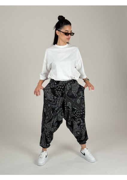 Etnik Desenli Kadın Şalvar Pantolon COC1095 modelleri