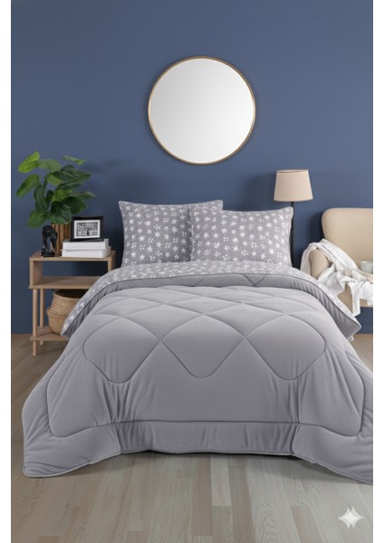 Diamond Lüx Wellsoft Çift Kişilik Çift Taraflı Yorgan + Yastık Kılıfı, Uyku, Çeyiz Seti