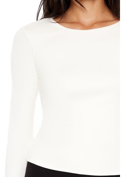 Uzun Kollu Yuvarlak Yaka Tişört modelleri