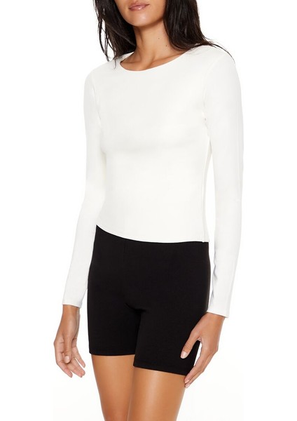 Uzun Kollu Yuvarlak Yaka Tişört fırsatları