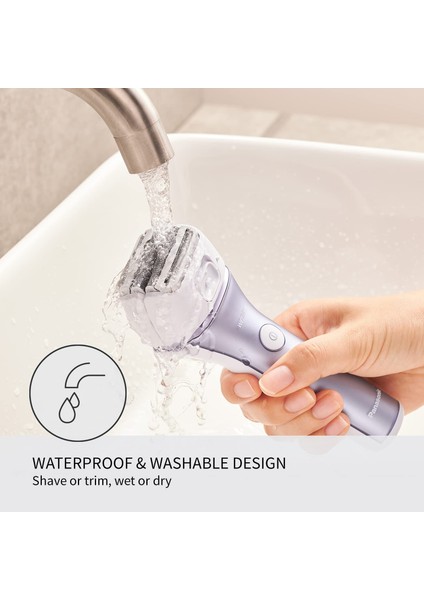 Kadınlar Için Elektrikli Tıraş Makinesi ES-AWL8AV (Mor) fırsatları