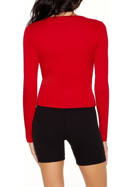 Uzun Kollu Yuvarlak Yaka Tişört indirimleri