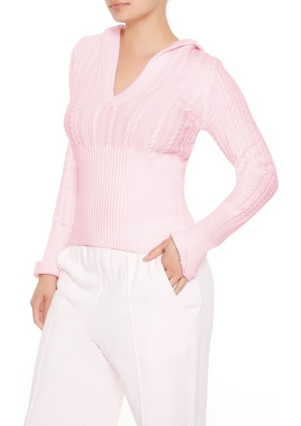 Kapüşonlu Örgü Kazak fırsatları