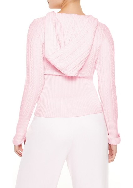 Kapüşonlu Örgü Kazak indirimleri