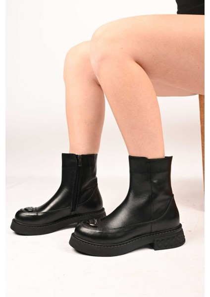 Bağcıksız Tokalı Termo Taban Hakiki Deri Casual Bot 335-004-16 Kadın Bot fiyatları