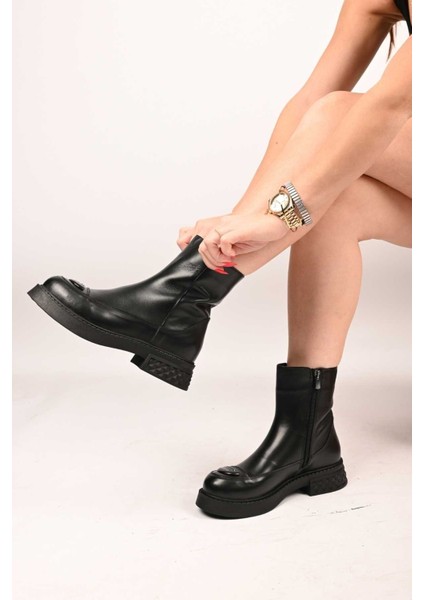 Bağcıksız Tokalı Termo Taban Hakiki Deri Casual Bot 335-004-16 Kadın Bot modelleri