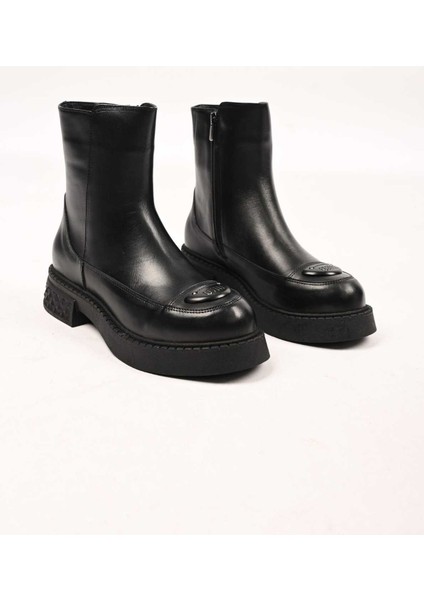 Bağcıksız Tokalı Termo Taban Hakiki Deri Casual Bot 335-004-16 Kadın Bot