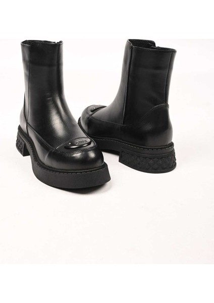 Bağcıksız Tokalı Termo Taban Hakiki Deri Casual Bot 335-004-16 Kadın Bot