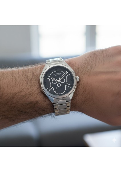 Erkek Kol Saati Gümüş Renk, Siyah Kadran - Şık Metal Kordon, 2 Yıl Garantili modelleri