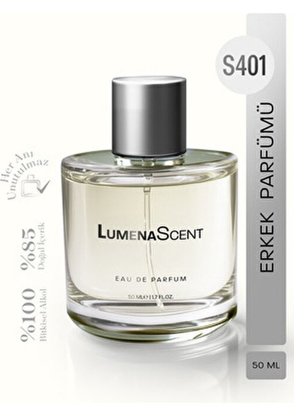 S401 Erkekler İçin 50 ml EDP Parfüm Odunsu ve Baharatlı Koku fırsatları