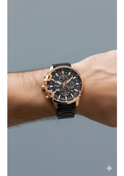 Erkek Kol Saati Bakır Renk, Siyah Kadran - Şık Metal Kordon, 2 Yıl Garantili modelleri