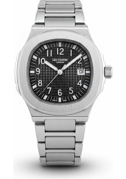 Erkek Kol Saati Gümüş Renk, Siyah Kadran - Şık Metal Kordon, 2 Yıl Garantili