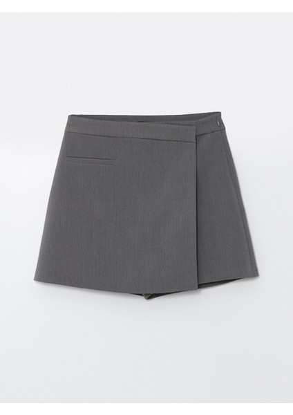 Yeni Sezon Kadın Beli Fermuarlı Düz Şort Etek indirimleri