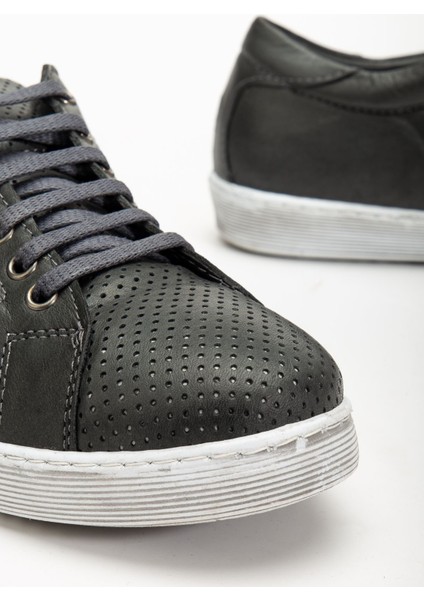 Kadın Füme Hakiki Deri Delikli Spor Ayakkabı modelleri