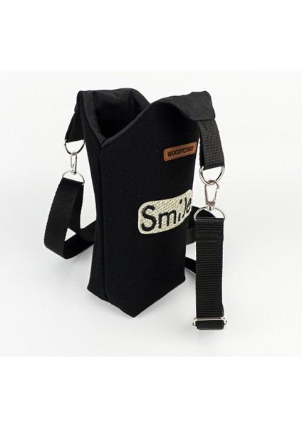 El Yapımı Simli Smile U Model Matara Termos Kılıfı modelleri