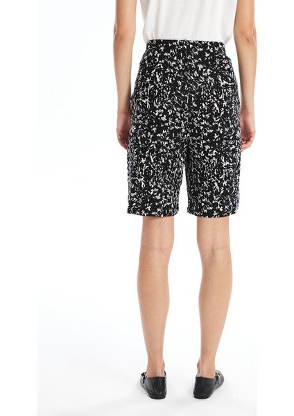 Yeni Sezon Beli Lastikli Desenli Kadın Şort fırsatları